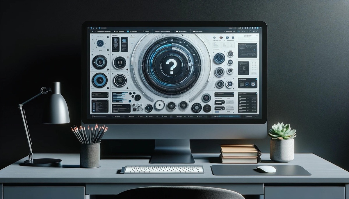 Lampe de bureau design et support d'écran pour home office