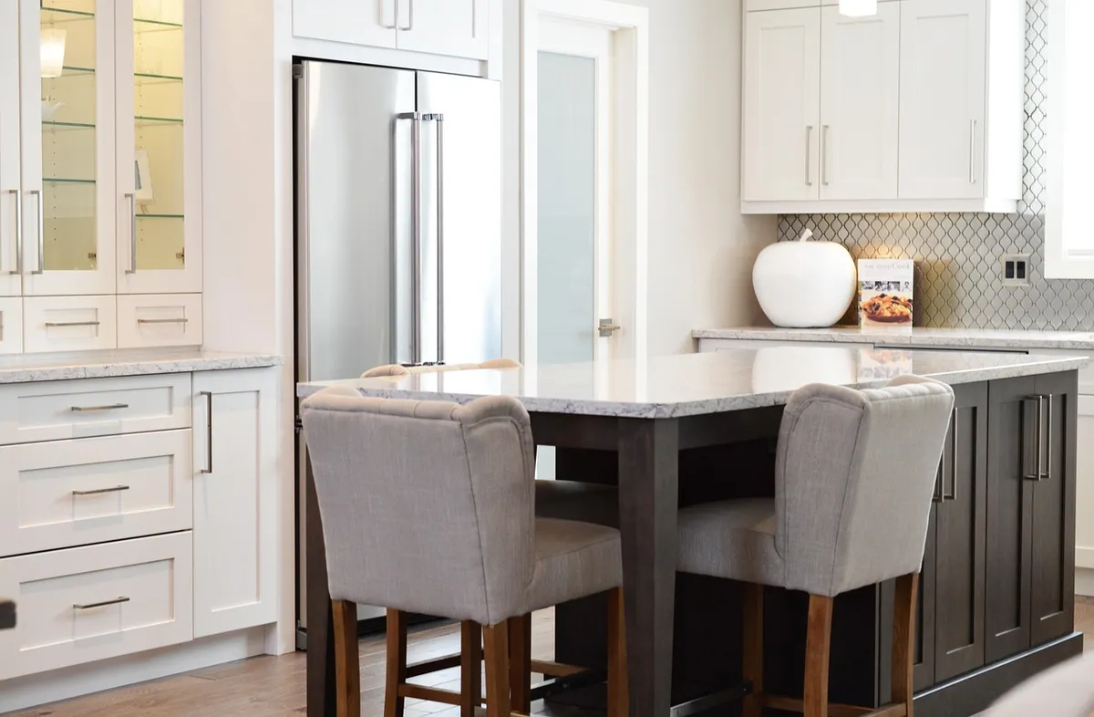 kitchen, counter, room, chairs, home, interior, design, modern, furniture, interior decoration, interior design, home furniture, kitchen counter, kitchen, kitch