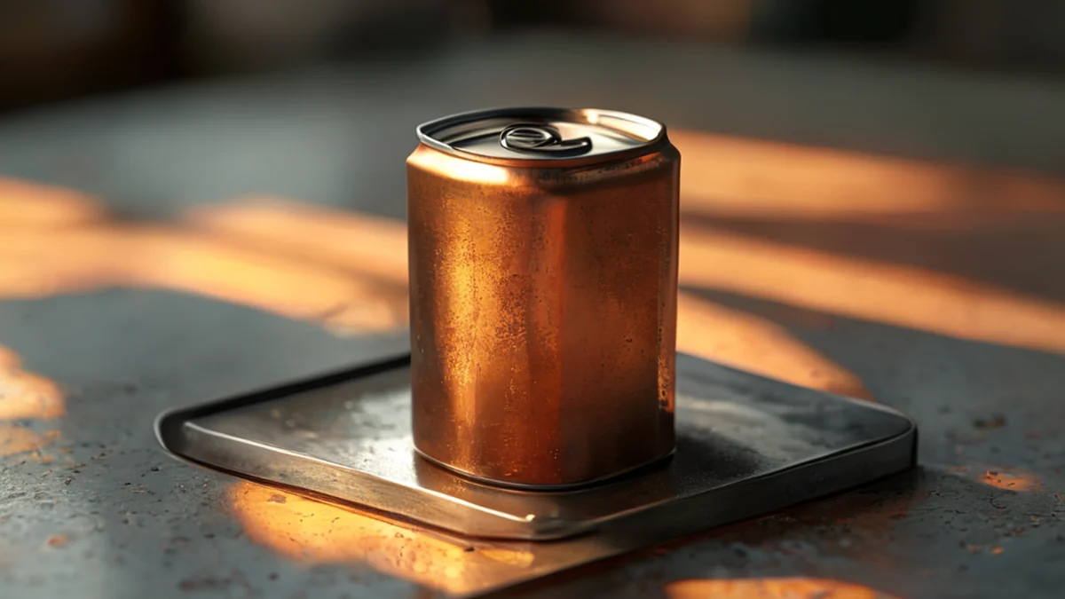 Aucun revêtement ou traitement visible, c'est une bouteille en aluminium brute.
