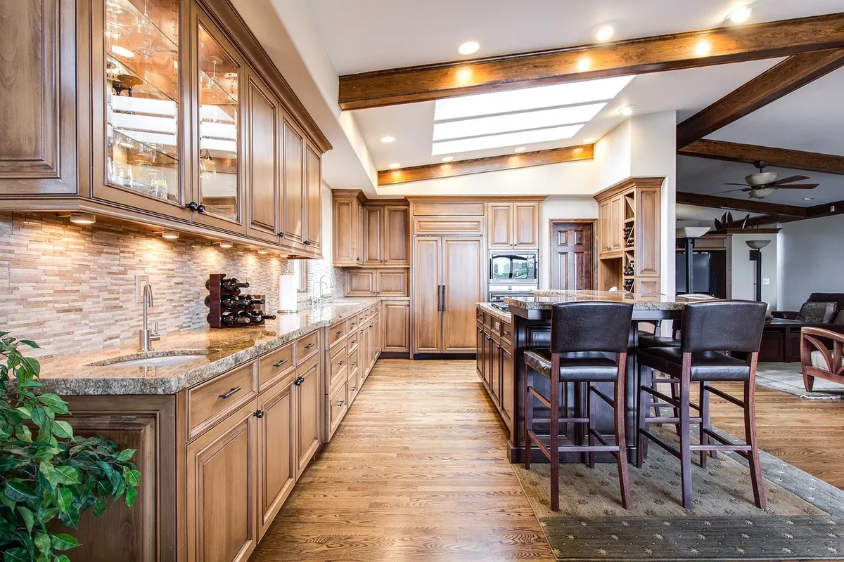 kitchen, dining, interior, home, room, interior design, modern, furniture, architecture, wood, floor, luxury, decor, decoration, real estate, bright, counter, s